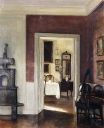 Een Interieur met een Cello