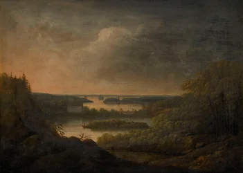 Uitzicht op Velamsund Manor