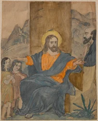 Jezus zegent de kinderen