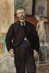Portret van de architect Jac. Ahrenberg
