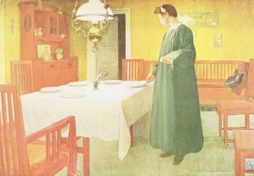 Schoolhuishouden, eetkamerscène, gepubliceerd in 
