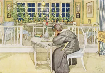 De avond voor de reis naar Engeland - Studiekamer, gepubliceerd in 