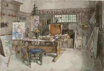 Het atelier, uit de serie Een huis