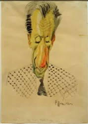 B.F. Dolbin / Karikatuur van C.-F. Hollitzer, 1925