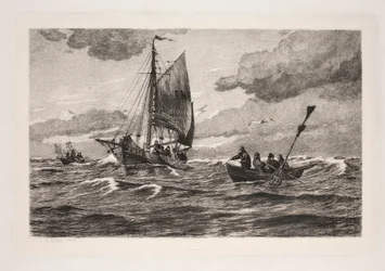 Vissers op zee
