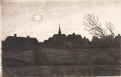 Hornbæk kerk, zomeravond