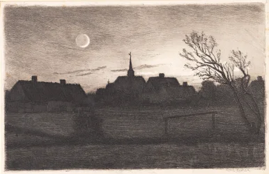 Hornbæk kerk, zomeravond