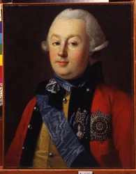 Portret van de politicus en militair Grigory Orlov, favoriet van keizerin Catharina II