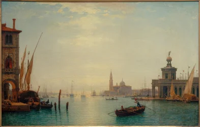 Venetië, Canal Grande, Uitzicht op S. Giorgio
