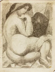 Liggend vrouwelijk naakt