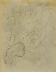 Twee vrouwelijke figuurstudies