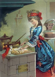 In de keuken, illustratie uit 