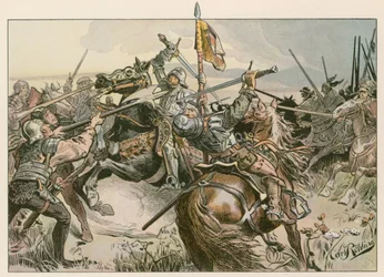 Albert Achilles in gevecht tegen Neurenberg in 1449
