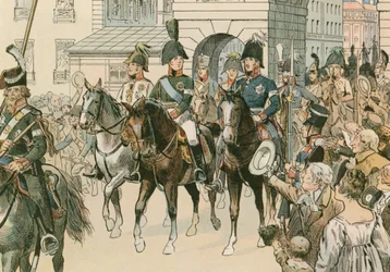 Intocht van de geallieerde vorsten in Parijs in 1815