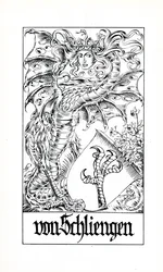 Wapen van de familie von Schliengern (litho)