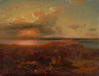 Carl Rottmann - "Aegina met de Tempel van Apollo". Circa 1835