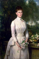 Portret van groothertogin Elizaveta Fyodorovna, 1864-1918, 1885