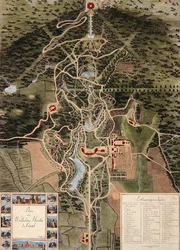 Plan van Wilhelmshöhe bij Kassel