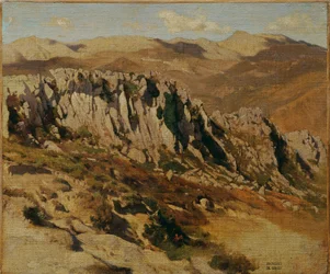 Rotslandschap bij Olevano