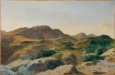 Landschap in het Sabijnse gebergte