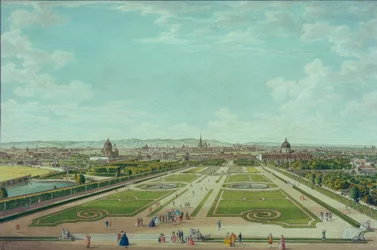 Wenen, gezien vanaf het Bovenste Belvedere