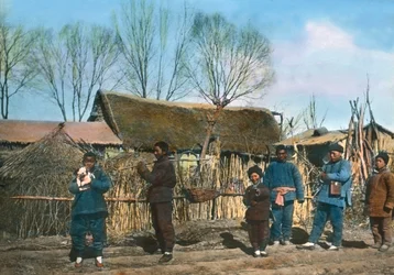 China, Chinezen in een dorp, beelddatum: circa 1920, Carl Simon Archief