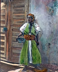 Marokko, Kabyle meisje van de Berberse etnische groep, circa 1910