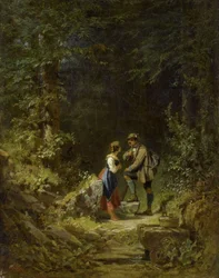 Ontmoeting in het bos