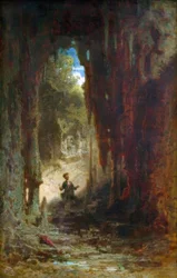 De mineraloog in de grot