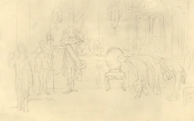 In de voorkamer van zijn Hoogheid, midden-late 19e eeuw, ca. 1924