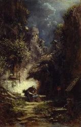 Lezende kluizenaar