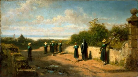 Wandelend meisjesinternaat