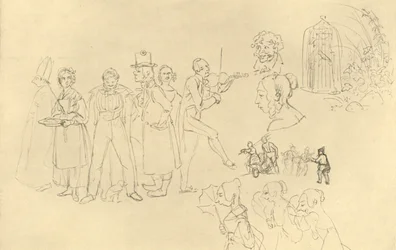 Verschiedene Typen, midden-late 19e eeuw, ca. 1924