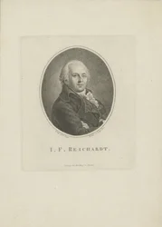 Portret van de componist Johann Friedrich Reichardt 1752-1814, 1814