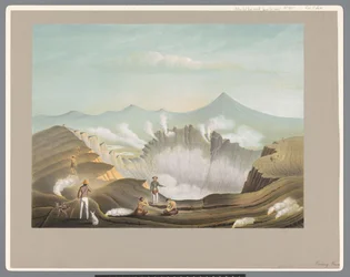 De vulkaan Guntur in West-Java