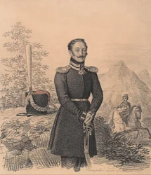Portret van Fjodor Aleksandrovitsj Bekovitsj-Tsjerkasski, 1791-1833, 1822