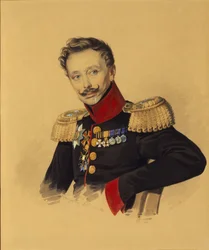 Portret van prins Fyodor Fyodorovich Gagarin 1786-1863, 1830s
