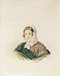 Portret van Tatiana Petrovna Lvova 1789-1848, née Poltoratskaya, 1830s