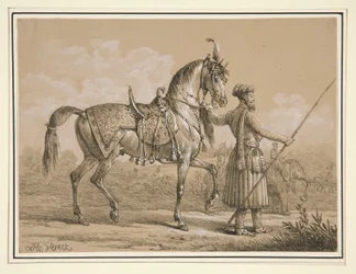 Mamelouk en Arabisch Paard