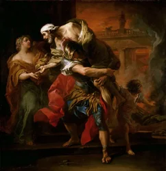 Aeneas draagt Anchises