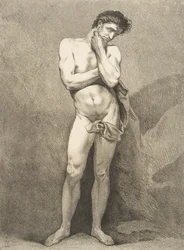 Een Académie: Staande Man, 1742-43