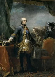 Portret van koning Lodewijk XV 1710-1774