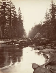 Merced River, Yosemite, ca. 1872, gedrukt ca. 1876