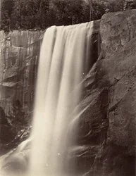Vernal Falls, 350 voet, Yosemite, ca. 1872, gedrukt ca. 1876