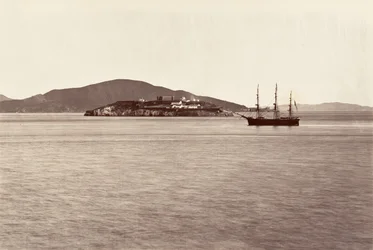 Alcatraz Island, San Francisco, 1868-69, gedrukt ca. 1876