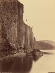 Kaap Hoorn, Columbia-rivier, Oregon,1867 (foto)