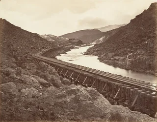 Eureka Quartz Mill en Flume, Nevada, 1875, gedrukt ca. 1876