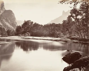Kijkend naar Yosemite Valley, ca. 1872, gedrukt ca. 1876