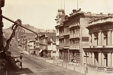 Noordzijde van California Street, 1864, gedrukt ca. 1876