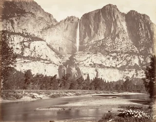 Yosemite Falls, 2.634 voet, ca. 1872, gedrukt ca. 1876